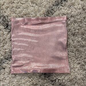 Free People Shiny Pink Tube Top